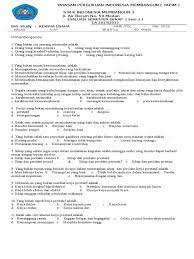 Menyiapkan sumberdaya manusia yang berkualitas, yang memiliki mental prestatif yang kuat, sebagai prasyarat negara maju. Soal Ujian Semester 1 2014