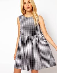 Asos Black And White Gingham Dress Gingham Smock Dress Fashion Elegant Fashion Smock Dress