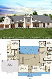 Search for small ranch house plans. Single Story 6 Bedroom Modern Barn Home With Outdoor Living Floor Plan Barn Homes Floor Plans Craftsman House Plans House Plans Farmhouse