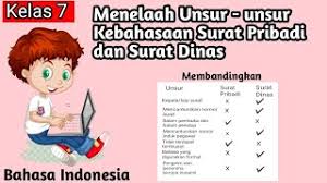 Surat pribadi memiliki beberapa bagian, yaitu tanggal surat, salam pembuka, isi, penutup, dan nama pengirim surat beserta tanda tangan. Menelaah Unsur Unsur Kebahasaan Surat Pribadi Dan Surat Dinas Bahasa Indonesia Kelas 7 Semester 2 Youtube