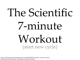 Scientific 7 Minute Workout Plus Big Chart Album On Imgur