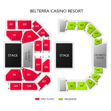 Belterra Casino Resort 2019 Seating Chart