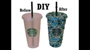 Choose from over 100 designs and colour combinations or customize your own. Diy Starbucks Bling Tumbler Tutorial Youtube