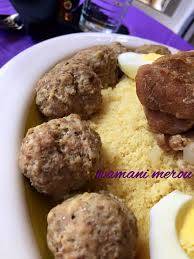 Mhawer Couscous Constantinois A La Viande Hachee Amour De Cuisine Recette Viande Hachee Couscous Alimentation