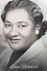 Before the names Julia Child and Martha Stewart came about, there was Lena  Richard. She was the first Black woman in America to host her own cooking  television show. In the 1940's,