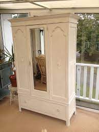 Maybe you would like to learn more about one of these? White Wardrobe In Annie Sloan Chalk Paint Sold Armoire Makeover Old Wardrobe Makeover Old Wardrobe Makeover Upcycle
