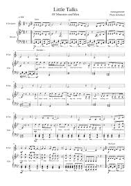 Little Talks Bb Major G Minor Sheet Music For Piano Trumpet In B Flat Solo Musescore Com