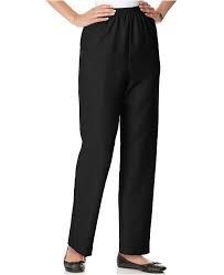 Petite Classics Pull On Straight Leg Pants