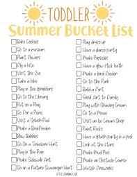 Toddler Summer Bucket List A Great List Of Indoor And Outdoor Activity Ides For Toddlers In 2020 Toddler Summer Summer Schedule Toddler Schedule