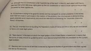 The supreme law of the land is the us constitution. Solved 13 Although The U S Constitution Is The Supreme Chegg Com