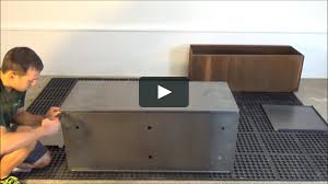 Planter panels interlock together to form incredibly solid plant container that can accommodate large plants. Nice Corten Trough Planter Assembly On Vimeo