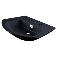 pedestal lavatory, ebony lt960