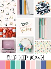 July Artist Mood Board & New Releases: Deep Deep Down - Illustrated Faith