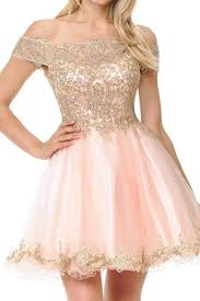 Gold body dress $ 35.00 select options. Lenovia 8124 Gold Lace Appliqued Off Shoulder A Line Dress Gold Dress Short Quinceanera Dresses Gold Dama Dresses