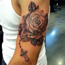 Tatuajes De Rosarios Las Mejores Fotos De La Web Tinta Para Tatuagem Tatuagem De Rosa Tatuagem