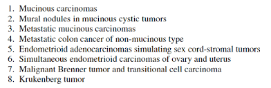 After pleading with one doctor to finally listen to her, she got a much more. Ovarian Carcinomas Including Secondary Tumors Diagnostically Challenging Areas Modern Pathology
