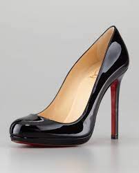 Artesur Christian Louboutin Round Toe Platform Pumps Black Suede