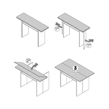 Las mesas plegables destacan por ser muy prácticas para espacios pequeños. Mesa Consola Extensible Tavolo