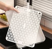 Serving Plate Water Cup Drain Washing Drying Rectangular Kitchen Supplies  Tea Tray Double Layer Plastic Kitchen Accessories - AliExpress