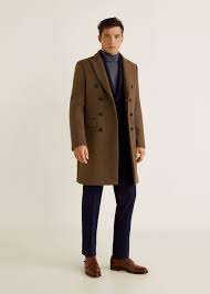 Men's winter warm trench windproof fur fleece long coat overcoat lapel warm fluffy jacket buttons outerwear plus size coat. Mode Online Mens Wool Coats Mens Coats Double Breasted