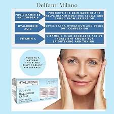 Amazon.com: Delfanti-Milano • HYALURONIC AGE DEFYING DAY CREAM • Face and  Neck Moisturizer • Made in Italy : Beauty & Personal Care