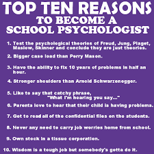 Top Ten Reasons School Psychologist School Psychologist School Psychology Psychology Careers