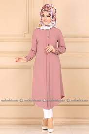 Modaselvim Tunik Dugme Detay Tesettur Tunik Pl892 Pudra The Dress Basortusu Modasi Tunik