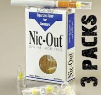 3 PACKS NIC-OUT Cigarette Filters TOTAL 90 tips Cut the Tar ...