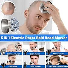 ماكينة حلاقة راس للرجال الصلع 7D قابلة للفصل 6 في 1 من اولوبا، ماكينة حلاقة  كهربائية براس 6 في 1، مقاومة للماء بدرجة IPX7 للحلاقة الرطبة والجافة، قابلة  لاعادة الشحن من النوع