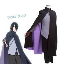 Anime Boruto Naruto The Movie Uchiha Sasuke Cosplay Costumes Halloween Party Uniform Suit Complete Full Set Cloak Shirt Pants Vest Wish