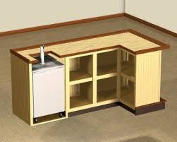 A kegerator is commonly used at home, at a bar and of course, at parties! Bar Plans W Built In Kegerator Box L Shaped Home Bar Plans Building A Home Bar Bar Plans