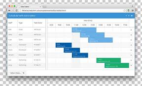 Gantt Chart Ext Js Job Scheduler Computer Software Png