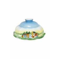 Lampshade crafting supplies and materials sold and shippedwholesale and retail anywhere in the world. Glass Lampshade With Castle In Landscape Ca 1930 Lamplord Vintage Lighting