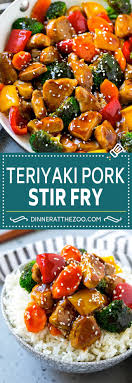 Cut pork into small loafs and marinate them with. Teriyaki Pork Stir Fry Dinner At The Zoo