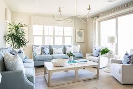 Lovely Blue And White Living Room Features A Cfc Gimso Coffee Table Seating Two Powd Light Blue Couch Living Room Blue Couch Living Room Blue Sofas Living Room