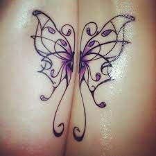 My Mom And I S Tattoo Half A Butterfly Each To Make A Complete Butterfly I Love It She S My Other Half Tattoos Friendship Tattoos Butterfly Tattoo Designs