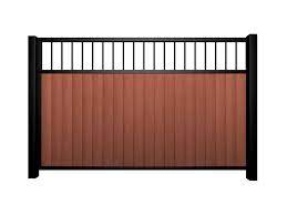 Werkzeug und baumaterial für profis und heimwerker. Straight Open Top Sliding Metal Framed Gate Elex Gates