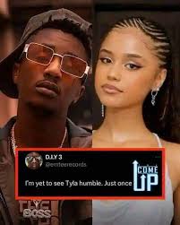 Emtee said "Dear Tyla stop acting like your became famous before us. When i  had my first hit you was in Cape Town eating fish with your front teeth  less coloured cousins.