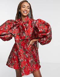 Find many great new & used options and get the best deals for stunning sister jane floral dress size small at the best online prices at ebay! Sister Jane Mini Smock Dress With Oversized Bow And Volume Sleeves In Red Floral Jaquard Asos