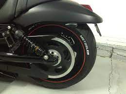 Harley White Lettering On Metzeler 260 Using A White Tyre Marker