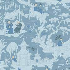 Cole And Son Chinese Toile Blue Wallpaper 40 Off Samples Cole And Son Wallpaper Toile Wallpaper Blue Wallpapers
