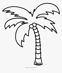 Palm tree coloring pages for kids. Palm Tree Coloring Page Palm Tree Line Art Hd Png Download Kindpng