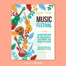 Download Hand Drawn Music Festival Poster For Free Carteles De Fiesta Diseno Grafico Cartel Diseno De Cartel