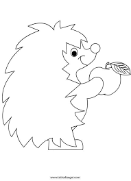 Riccio Mela2 Disegni Da Colorare Kids Crafts Disegno Animale