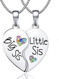 We did not find results for: Amazon Com Kingsin Sister Necklace For 2 Sister Gifts Big Sister Little Sister Bff Pendant Necklaces Matching Heart Necklace Jewelry Gifts For Girls Women Clothing