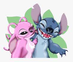 You will be receiving two necklace and the charm are actually bell. Cute Stitch And Angel Hd Png Download Transparent Png Image Pngitem