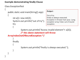 Java Exceptions And Exception Handling With Examples