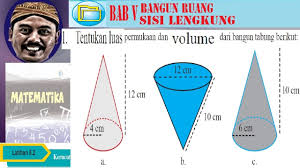 Dengan harapan semua siswa tidak lagi kesulitan mengerjakan matematika. Volume Dan Luas Kerucut Bangun Ruang Sisi Lengkung Bse Matematika Smp Kelas 9 K13 Lat 5 2 No01abc Youtube