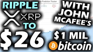 He sold another 19 million xrp in january 2020. Ripple Xrp Chart Shockingly Shows 26 With John Mcafee Bitcoin Price Prediction 1 Million In 2020 Youtube