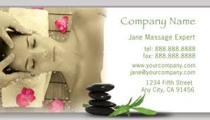 Beauté salon day spa massage therapy aromatherapy business card templates. Massage Custom Printing Request